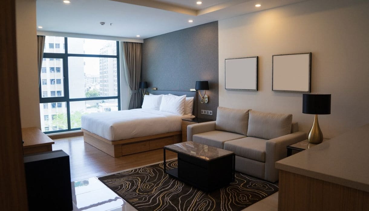 Modern apartment interior design with stylish and functional living spaces by Cosset Asia