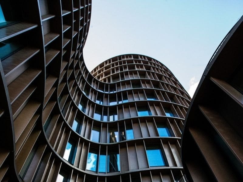 Professional corporate office architecture with efficient workspace planning